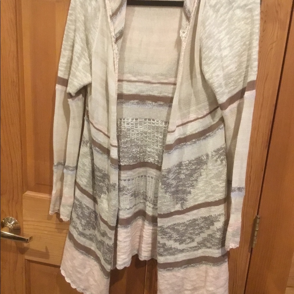 Aztec hooded sweater